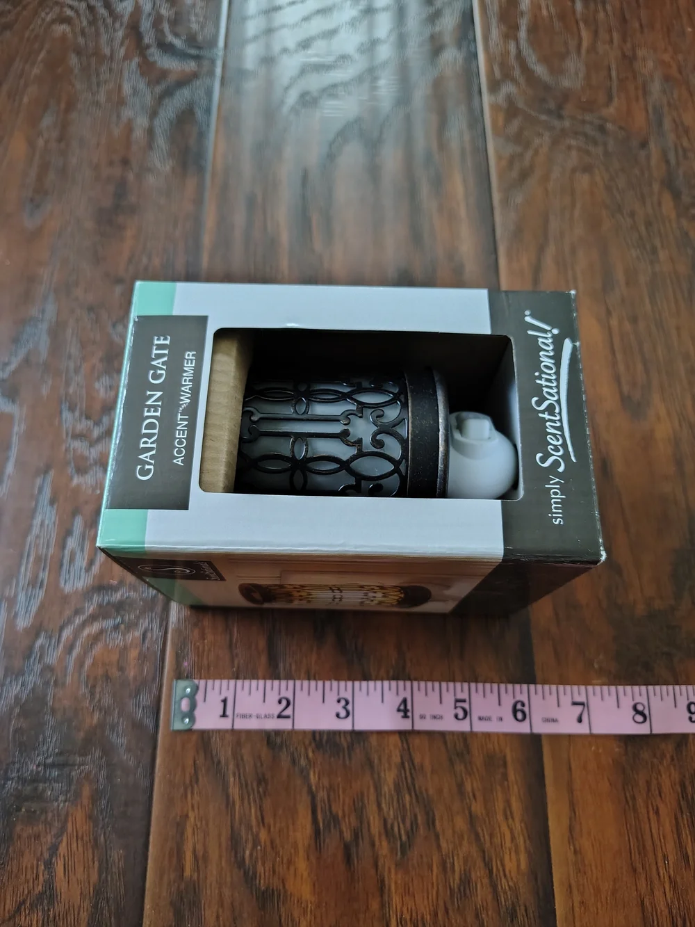 Accent Warmer Plug-In with Decorative Metal Cage - Bronze & White